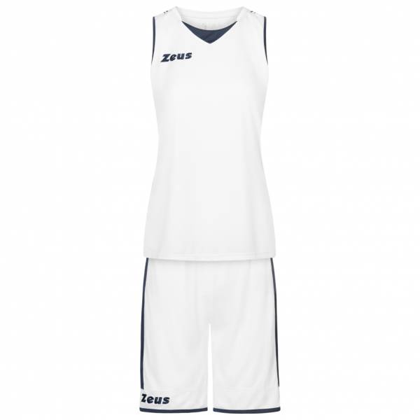 Zeus Kit Flora Femmes Maillot de basket avec short blanc