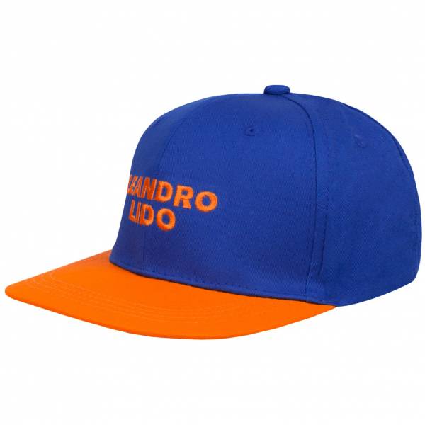 Image of LEANDRO LIDO "No. 33" snapback Cappellino blu/arancione