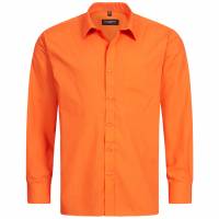 RUSSELL Longsleeve Poly Cotton Poplin Hombre Camisa 0R934M0-Naranja
