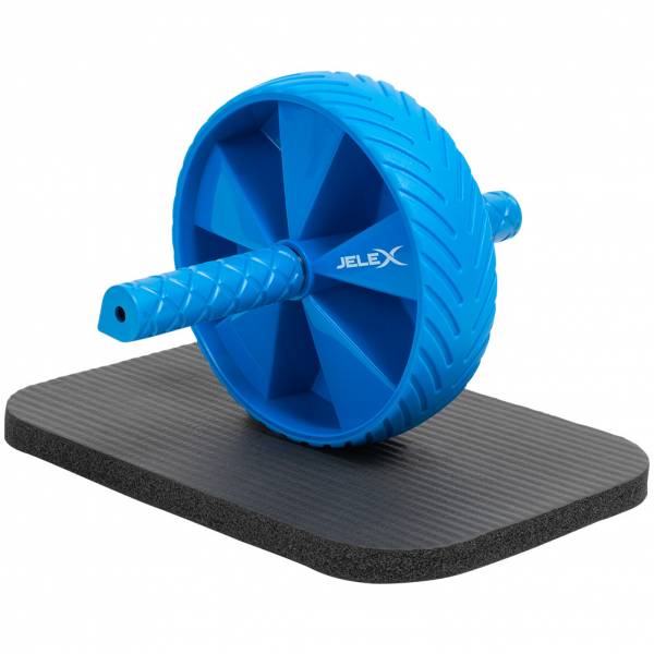 JELEX Sixpack Bauchtrainer Ab Wheel schwarz-blau