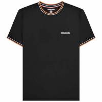 Lambretta Twin Tipped Pique Herren T-Shirt SS4008-BLK-wht-orange