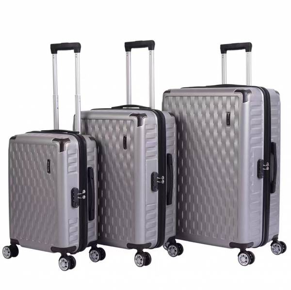 VERTICAL STUDIO &quot;Odense&quot; Suitcase Set of 3 20&quot; 24&quot; 28&quot; gray