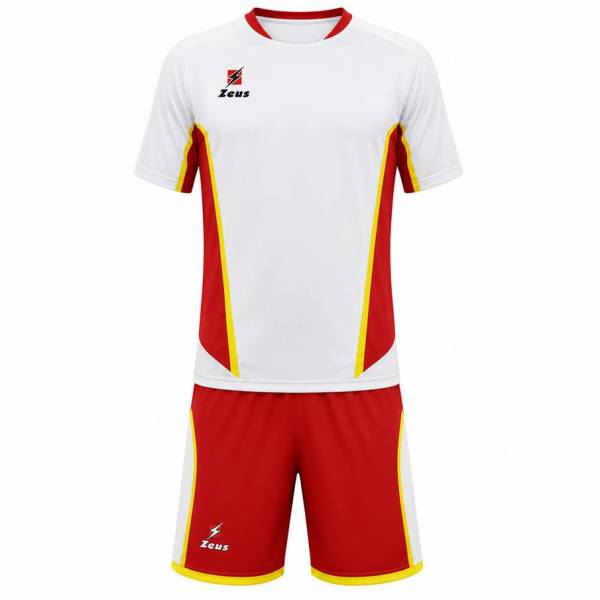Zeus Kit Volley Tuono Uomo Herren Trikot + Shorts bianco/rosso