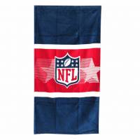 NFL American Football Velours Towel 80 x 150 cm red/blue 1133-7637625