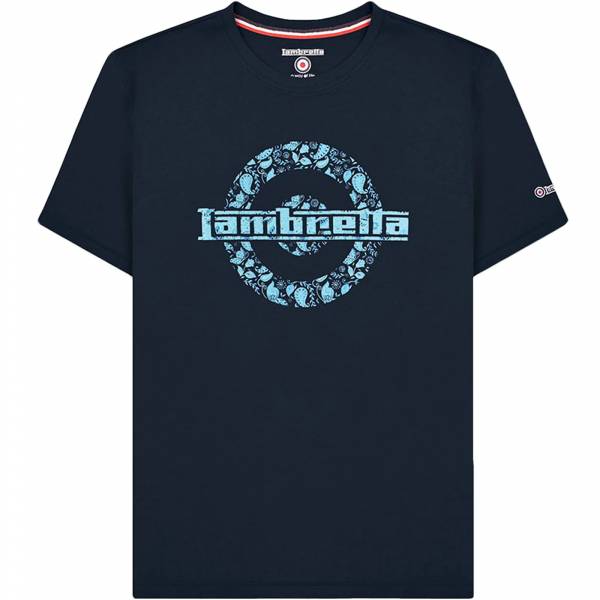 Lambretta Paisley Logo Herren T-Shirt SS1011-NAVY