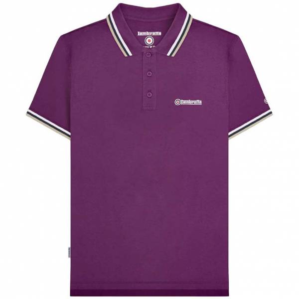 Lambretta Triple Tipped Uomo Polo SS1650-WB-WHT-NVY-C