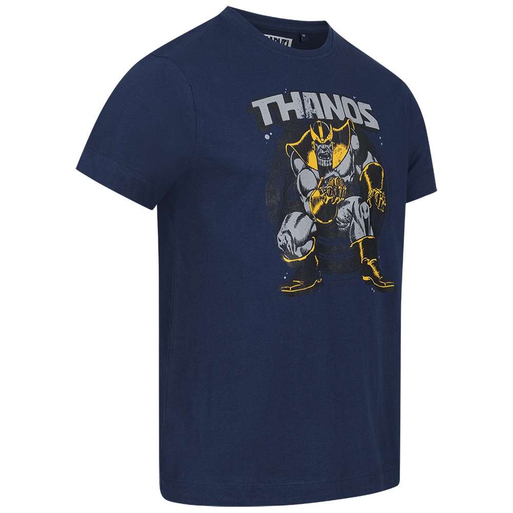 Marvel Herren T-Shirt 'Thanos Snap' – Weiß, 100% Baumwolle, Offizielles Lizenzprodukt