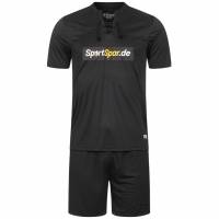 Zeus x Sportspar.de Legend  Fußball Set Trikot mit Shorts schwarz