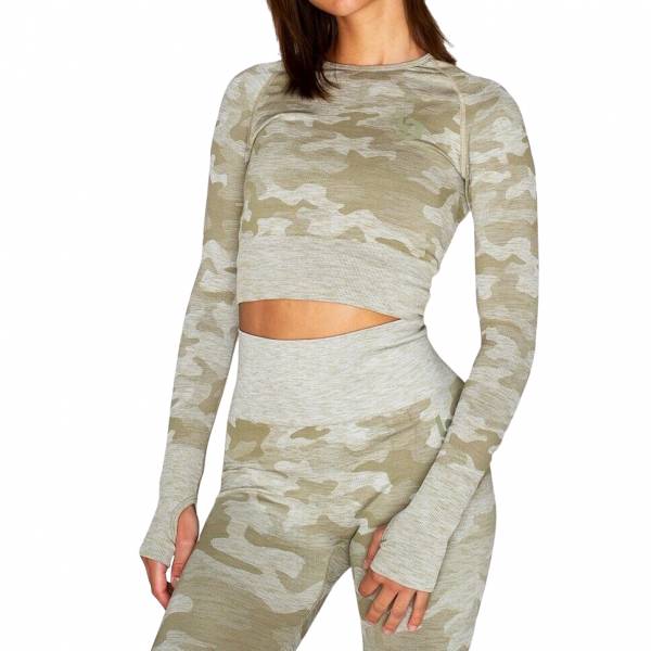 Beyond Limits Cropped Seamless Damen Langarmshirt BL11155