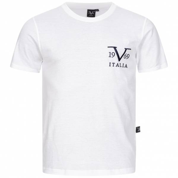 19V69 Versace 1969 Basic Big Logo Herren T-Shirt VI20SS0008A weiß