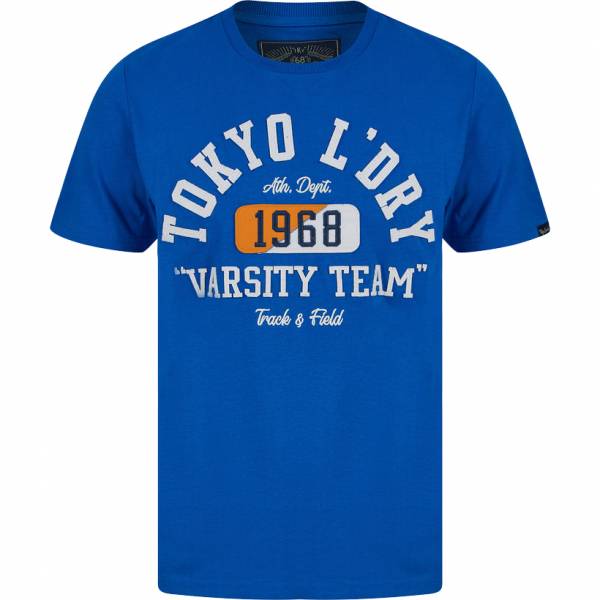 Tokyo Laundry Varsity Teams Heren T-shirt 1C18206 Gitblauw