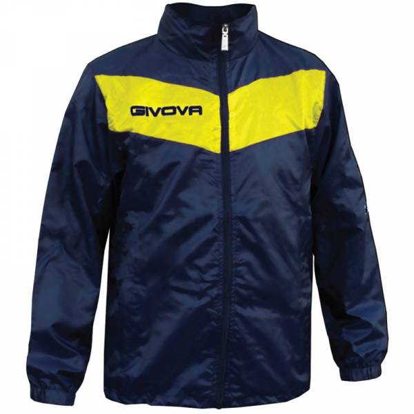 Givova Veste de pluie Rain Scudo bleu marine / jaune