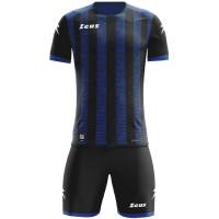 Zeus Icon Teamwear Set Jersey with Shorts black royal blue