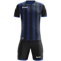 Zeus Icon Teamwear Set Trikot mit Shorts schwarz royal