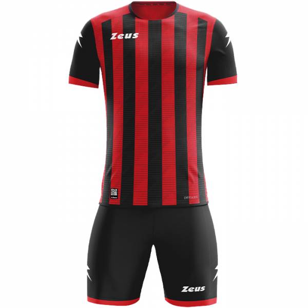 Zeus Icon Teamwear Set Trikot mit Shorts schwarz rot