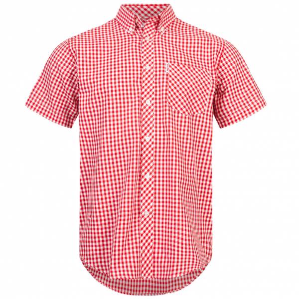 BRUTUS JEANS Chemise à manches courtes 10002 Vichy rouge