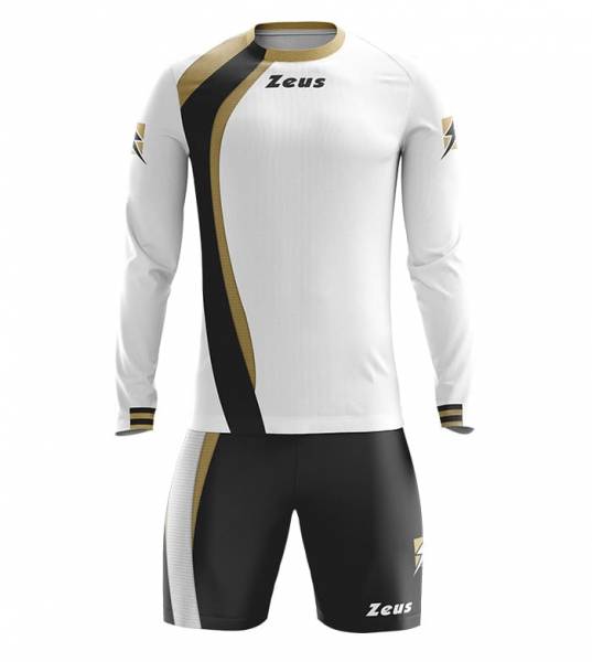 Zeus Kit Spagna Set da calcio + Shorts 2 pz. Ml bianco/nero