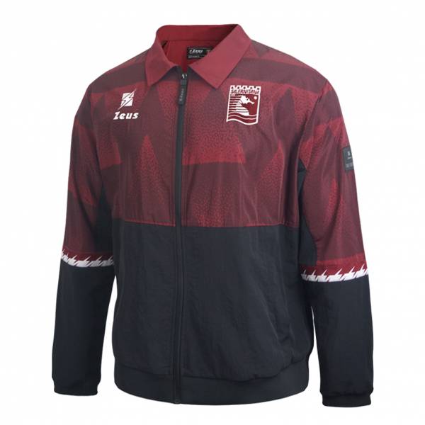 US Salernitana 1919 Zeus Uomo Giacca da presentazione rosso scuro