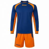 Zeus Kit Pippo Voetbaltenue + Short 2-delig blauw/arancio