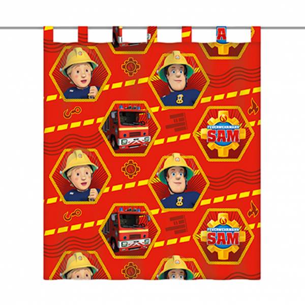 Cortina Sam el bombero 140 x 160 cm 6670236001215