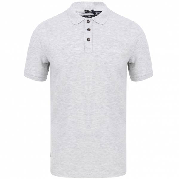 Tokyo Laundry Marahau Herren Poloshirt 1X12840 Ice Grey Marl