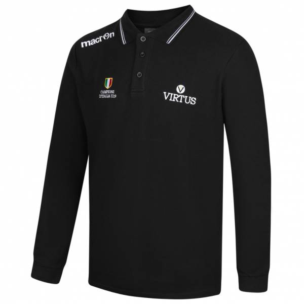 Virtus Bologna macron Herren Freizeit Fan Langarm Polo-Shirt 40000896