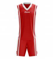 Zeus Kit Bozo Camiseta de baloncesto + Pantalones cortos 2 piezas rosso/bianco