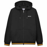 Lambretta Full Zip Hombre Sudadera con cremallera y capucha SS1241-BLK-GOLD