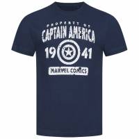 Capitan America MARVEL Proprietà Uomo T-shirt FBMTS657NVY