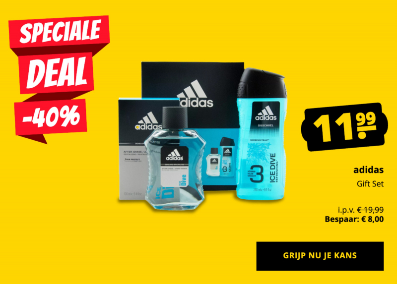 adidas Gift Set slechts 11,99 €!