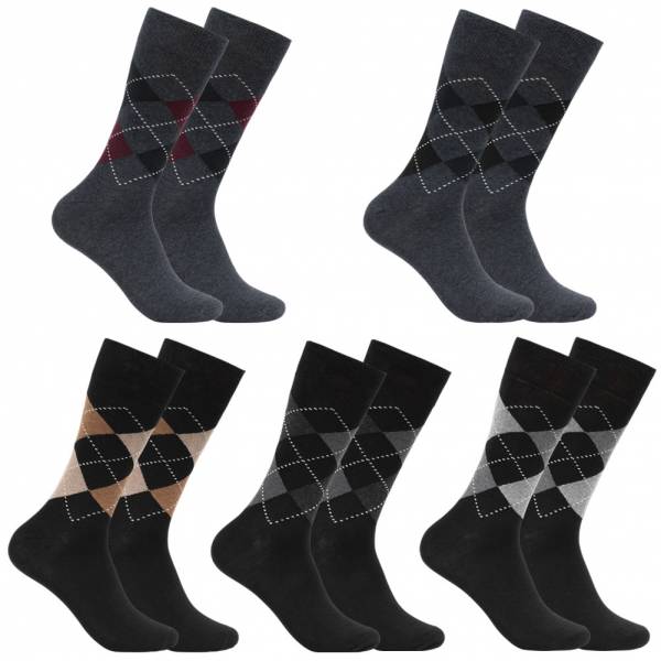 SportSpar.de "Musterschwiegersohn" Argyle Chaussettes 5 paires 6013 TAL