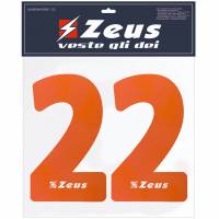 Zeus Set di numeri 1-22 da stirare 23 cm arancione senior