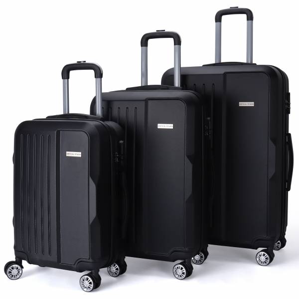 VERTICAL STUDIO &quot;Visby&quot; 20&quot; 24&quot; 28&quot; Suitcase Set of 3 black