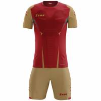 Zeus Kit Hero Voetbaltenue met Short rood goud