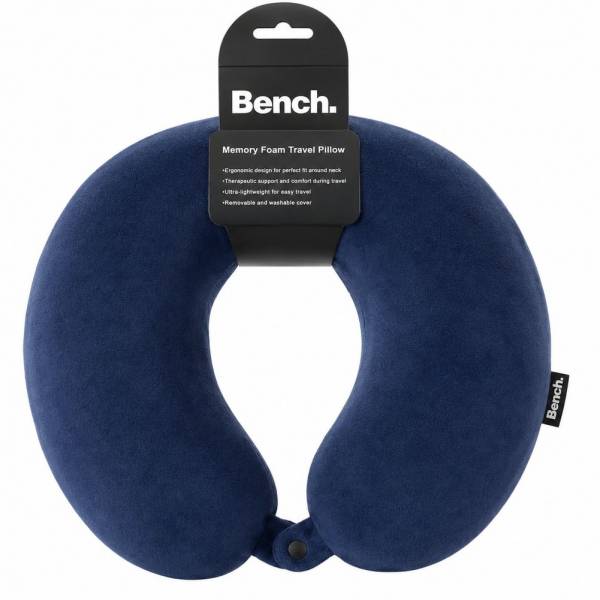 Bench Memory Foam Travel Poduszka pod szyję N1-Granatowy