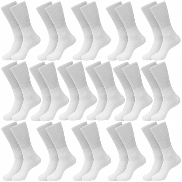 SPORTS ESSENTIALS Crew Sportsocken 16 Paar weiß