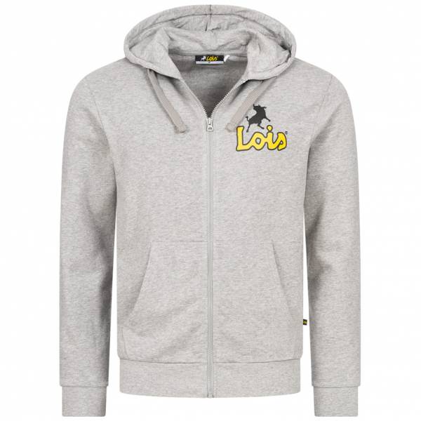 Lois Jeans Small Logo Herren Sweatjacke 5E-LHJKTM-SL-Light Grey