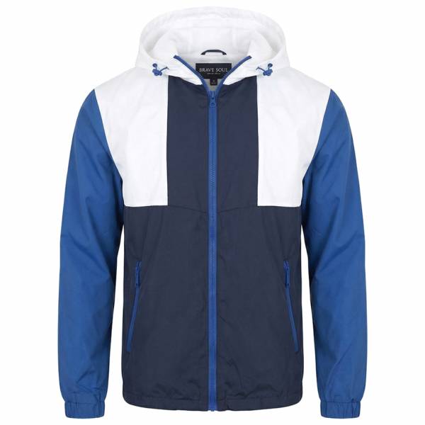 BRAVE SOUL® Manson Windrunner Hombre Chaqueta MJK-MANSONNAVY-1