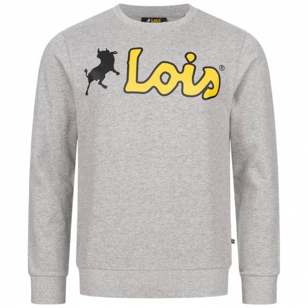 Lois Jeans Big Logo Herren Sweatshirt 3E-LSSRNM-BL-Light Grey