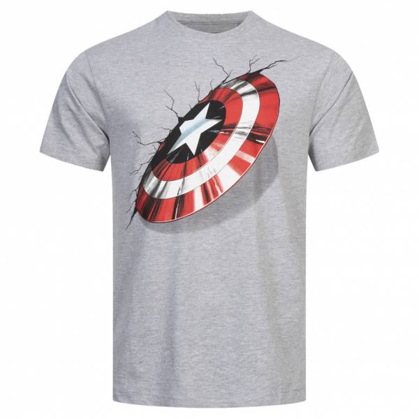 Captain America MARVEL 3D Schild Heren T-shirt FBMTS659HGY