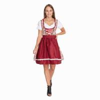 Dirndl Femmes Costume Oktoberfest MIESEPETER® bordeaux