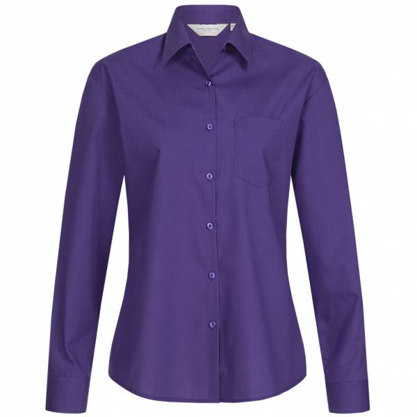 RUSSELL Longsleeve Poly-Cotton Poplin Femmes Chemisier 0R934F0-Violet