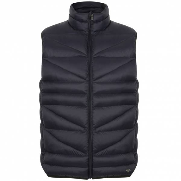 Tokyo Laundry Vienna Irregular Quilted Gilet Herren Weste 1J9924 True Navy