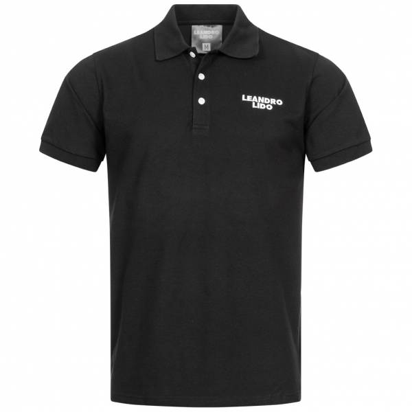 LEANDRO LIDO &quot;Sorrent&quot; Men Polo Shirt black