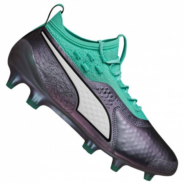 PUMA ONE 1 Illuminate FG / AG Kids leather Football Boots 104935-01