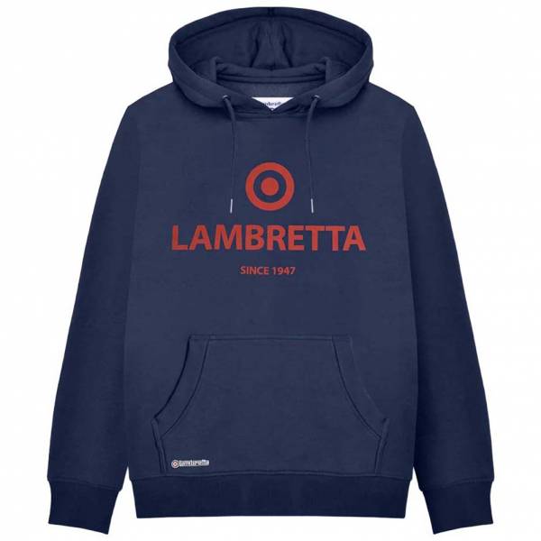 Lambretta Brand Target Hoodie Hombre Sudadera SS6031-DK-MARINO