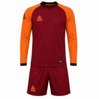 Zeus Kit Athos Heren Voetbaltenue 2 st. granata/arancio