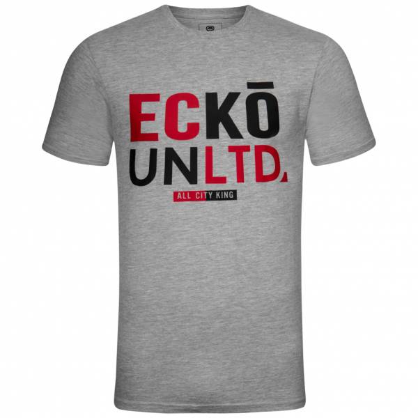 Ecko Unltd. Donnington Herren T-Shirt ESK04310 Ath Grey Marl