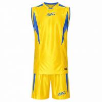 Zeus Kit Sante Maglia da basket + Shorts giallo/royal blue