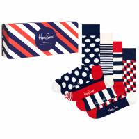 Happy Socks Classic Navy Geschenkset Socken 4 Paar XBDO09